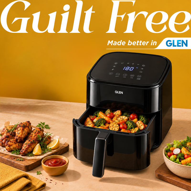 Digital Air Fryer 4.0 Litre 7 Pre Set Menu, Timer Temperature Control, 1350W -Black (SA3060DIGI)