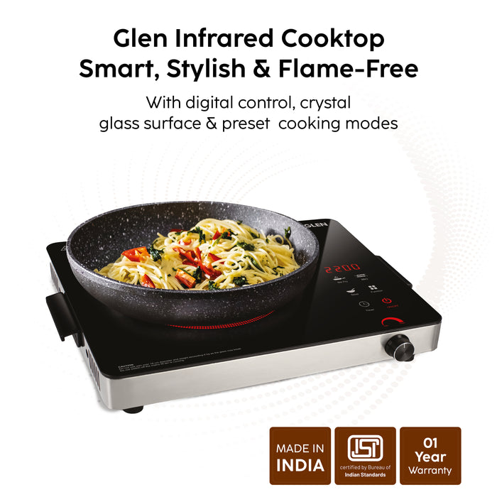 Infrared Stove with 3 Preset Cooking Functions 2200W- SA3074 IR22