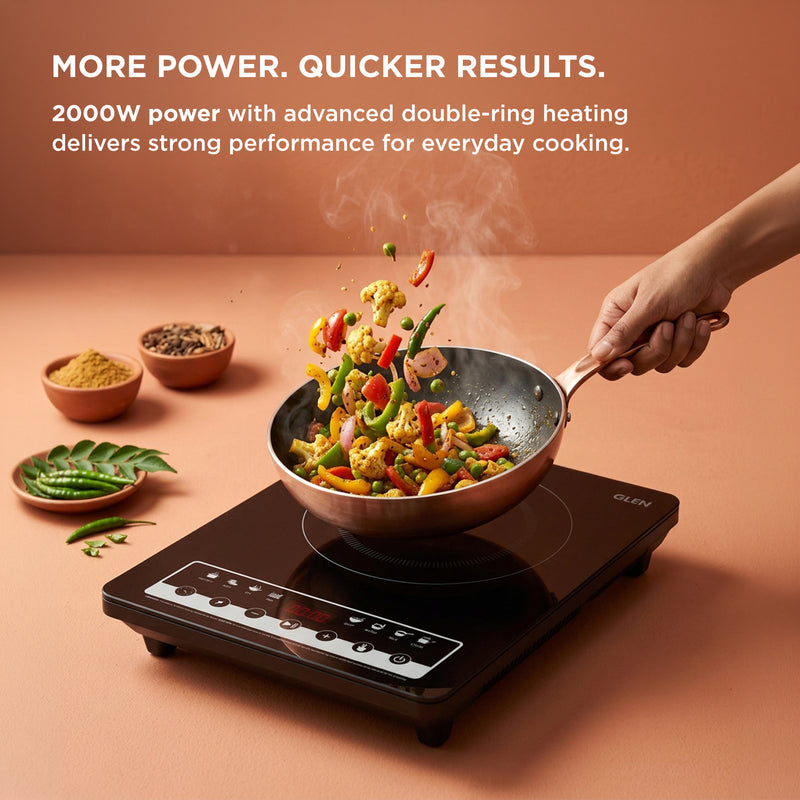 Induction Cooktop with Touch Control 2000W, Digital display with Auto Cut-off - SA 3081 IN