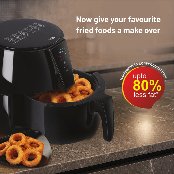 Air Fryer, 5.0 Litre Digital Controls, 6 Pre Set Menu Timer, Temperature Control, 1500W -Black (SA3041DIGI)