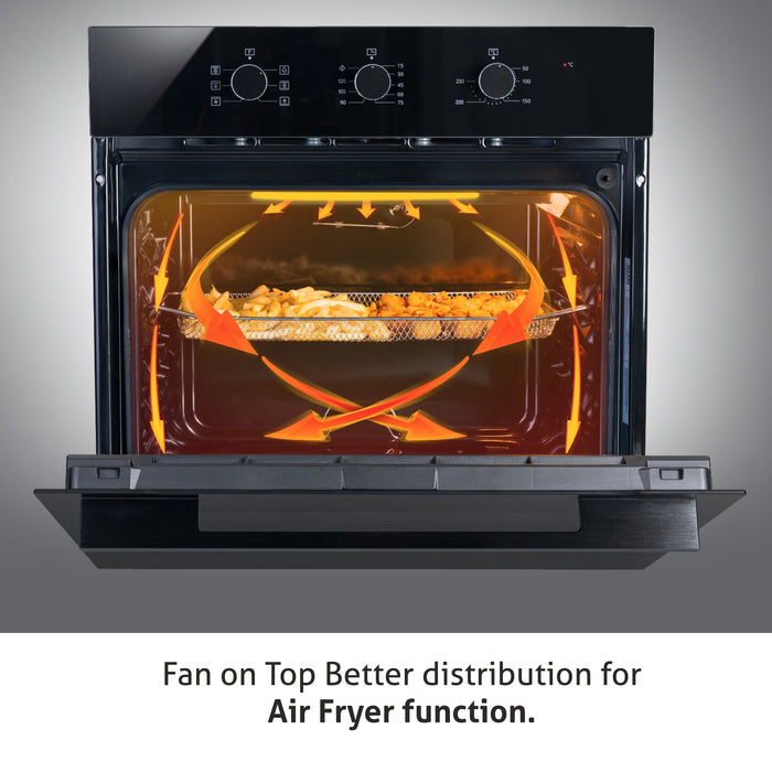 Built in Oven Air Fryer 60Ltr with Convection Fan and 3 Control Knobs (BO662AF)
