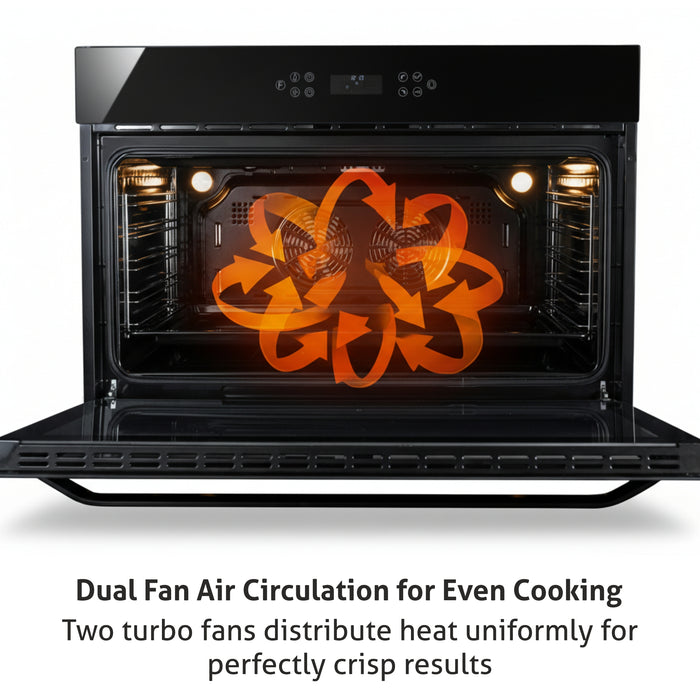 Built in Air Fryer Oven with Turbo Fan 12 Multi-functions 90Ltr Capacity Touch Control (BO-655AFT90)