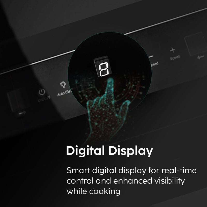 Auto Clean Filterless Slim Chimney with Inverter Technology, BLDC Motor 1400 m3/h - 60/76/90cm (CH6052SLBLDCB)