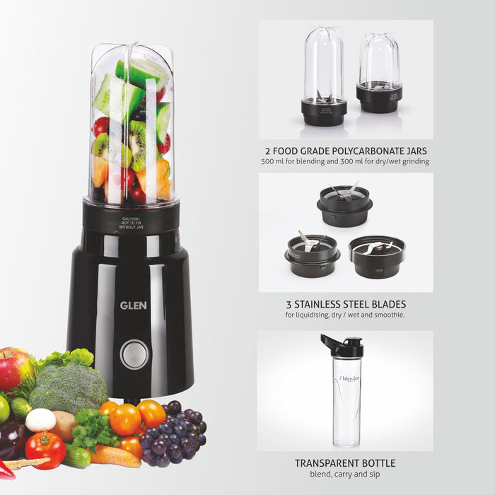 Active-Blender, 350W Grinder Blender, 2 Unbreakable Food Grade Jars and Personal Bottle (SA4048NPLUS)