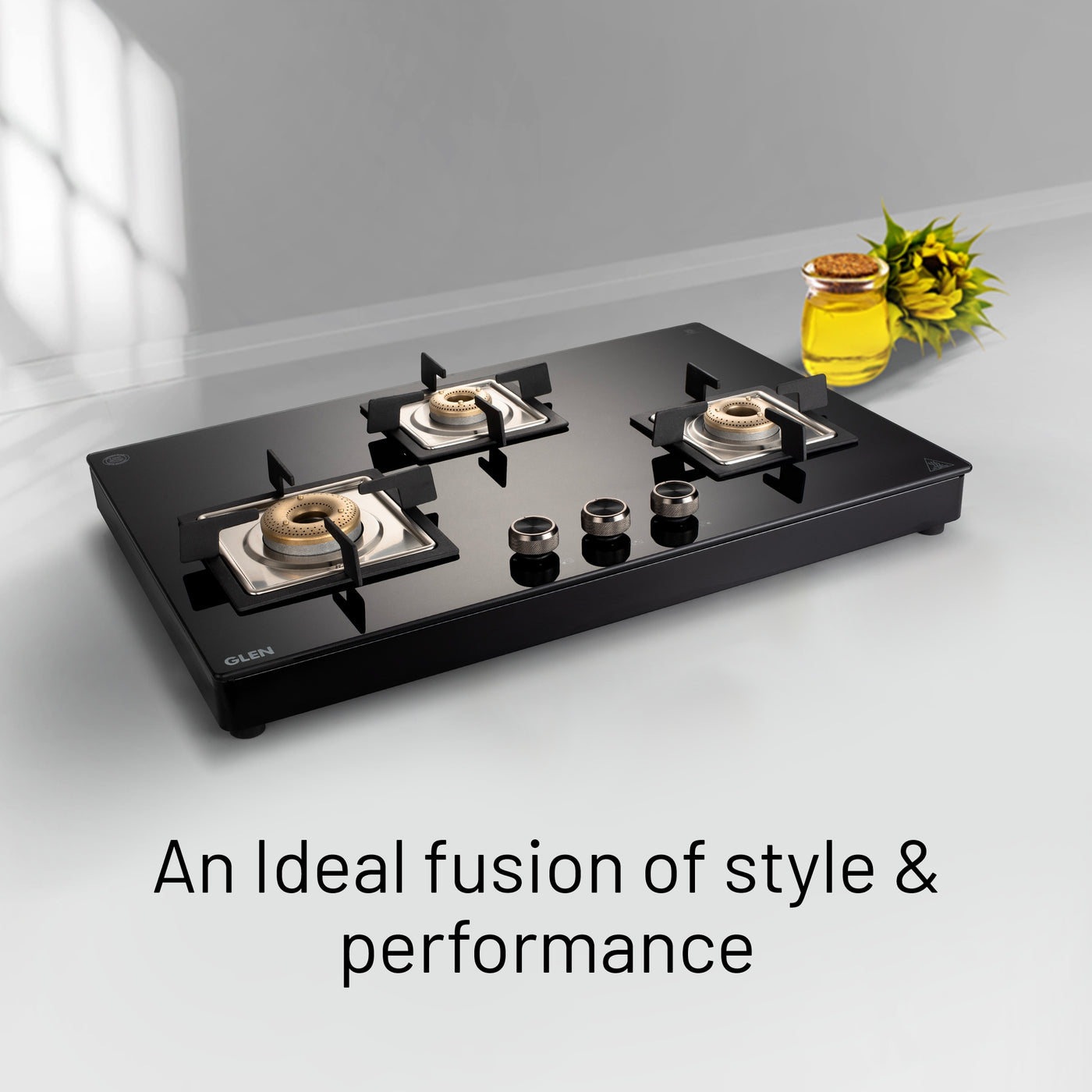 Buy 3 Burner Free Standing Gas Hob Auto Ignition Online Glen — Glen