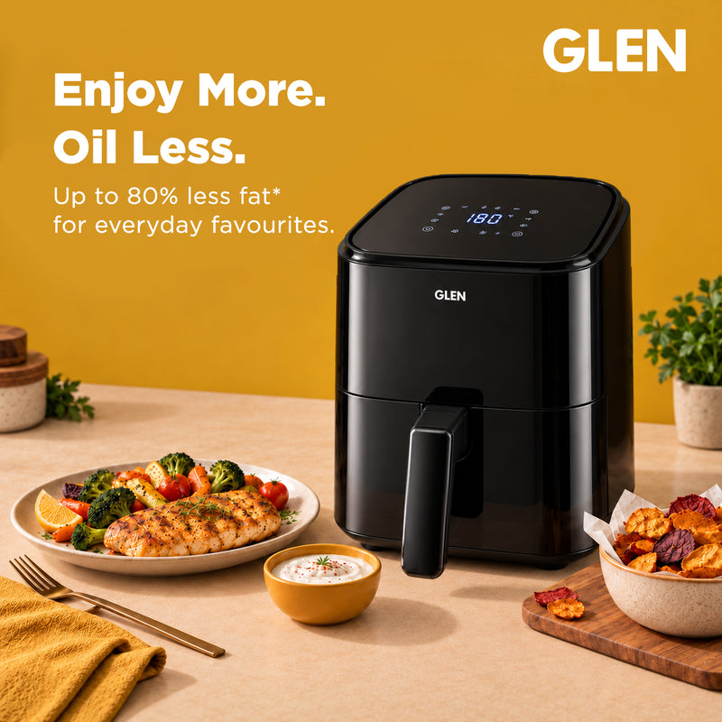 Digital Air Fryer 4.0 Litre 7 Pre Set Menu, Timer Temperature Control, 1350W -Black (SA3060DIGI)
