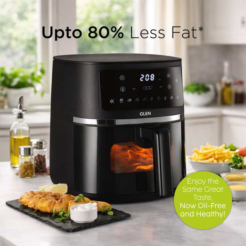 Digital Air Fryer 4.2 Litre Capacity with 8 Pre Set Menu Timer, Temperature Control, 1350W -Black (SA3061DIGI)
