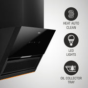 Amazing features of Auto Clean Glass Filterless Chimney
