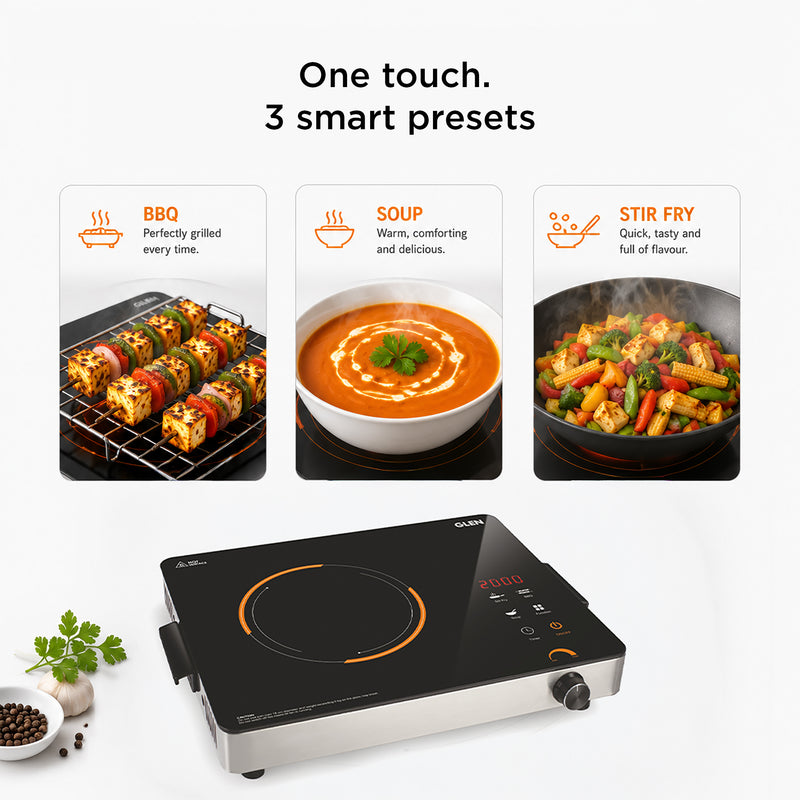 Infrared Stove with 3 Preset Cooking Functions and Digital Display 2200W - SA3076IR