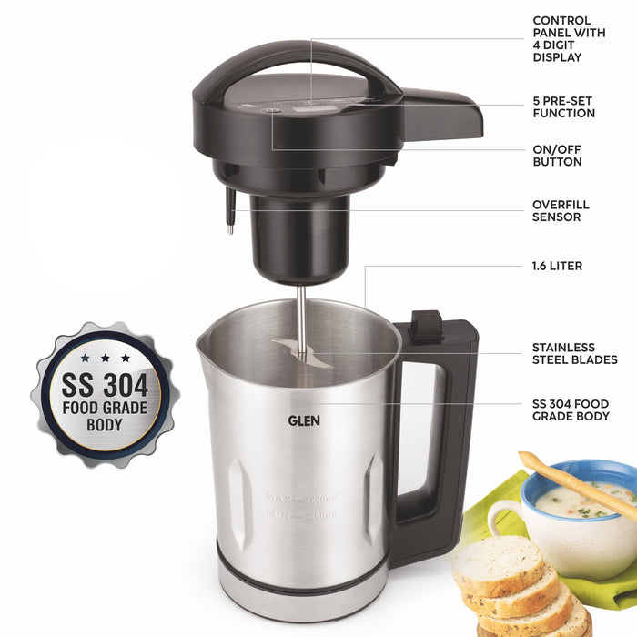 Automatic Soup Maker, 1.6 Litres, Automatic Blending & Heating, 5 Preset Cooking Functions 1040W (SA-3003SM)