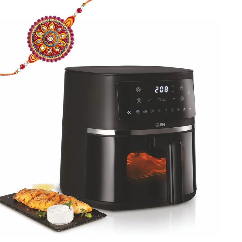 Digital Air Fryer 4.2 Litre Capacity with 8 Pre Set Menu Timer, Temperature Control, 1350W -Black (SA3061DIGI)