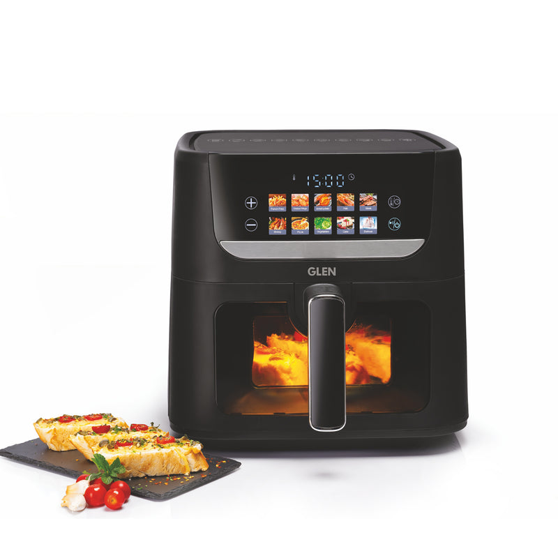 Digital Air Fryer 6 Litre Capacity with 10 Pre Set Menu, Timer and Temperature Control, 1500W - Black (SA3064FT)