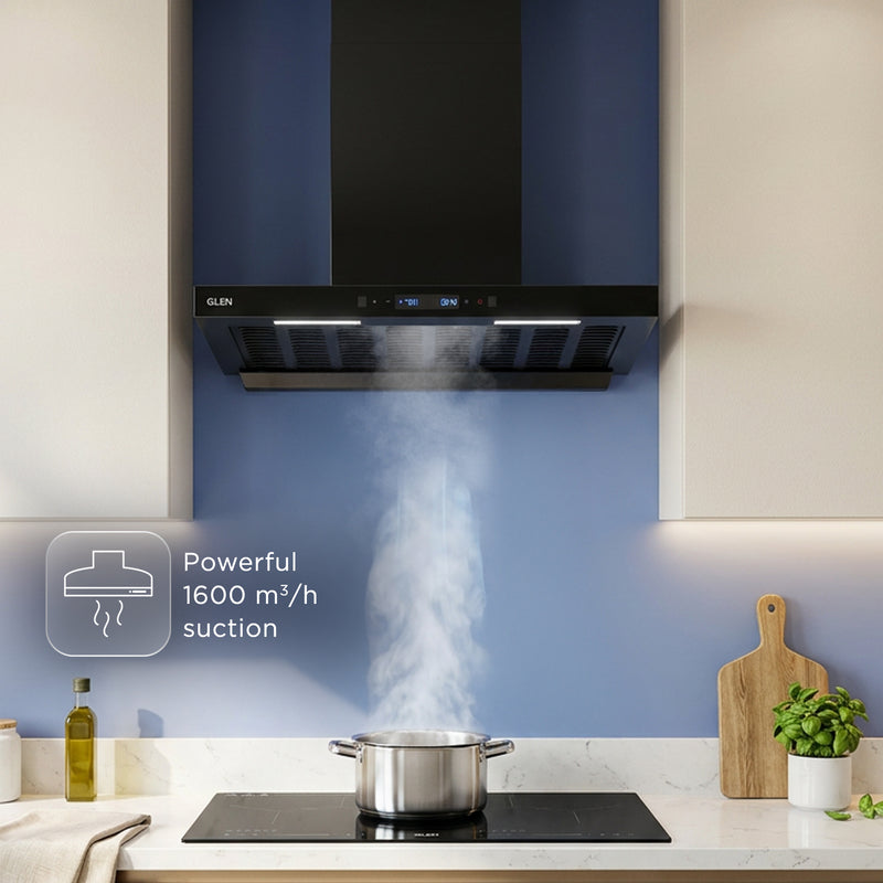 Auto Clean Filterless Chimney with Inverter Technology, BLDC Motor 1600 m3/h - 60/76/90cm (CH6052BLDCAC)