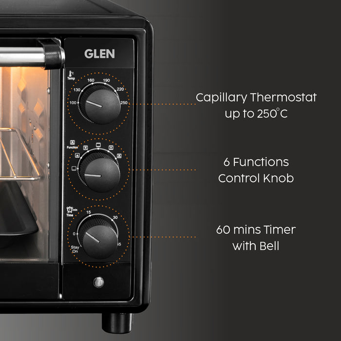 Oven Toaster Griller (OTG) -35 Litres, Motorized Rotisserie, Convection Fan, 2100W - Black (SA5035BLRC)