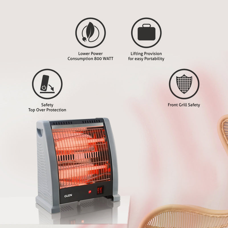 Electric Quartz Room Heater with 2 Heat Settings - HA-7019NQZ
