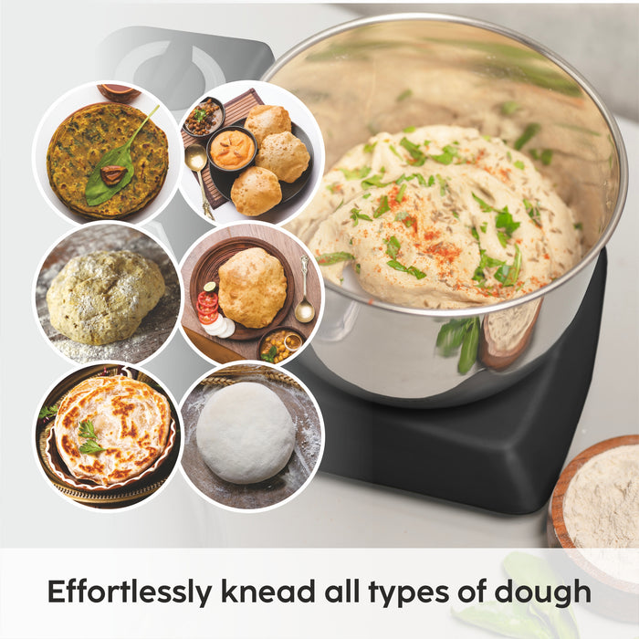 Atta Kneader Dough Maker 650 W with Hands-free kneading & 3 Litres Large SS Bowl (SA-3032DMBL)