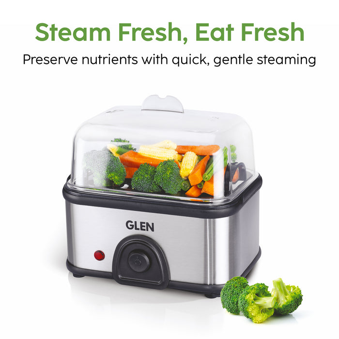 Egg Boiler Steamer Boils upto 8 Eggs Auto shut Off, Push Button Start 350W (SA3036EBS)