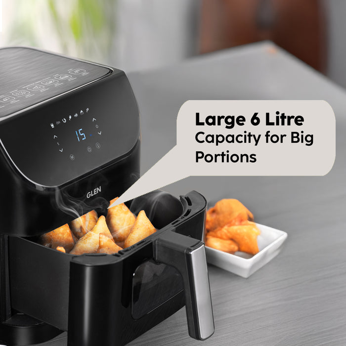 Digital Air Fryer, 6.0 Litre Capacity, 7 Pre Set Functions, Time and Temperature Control, 1500W - (SA3045DIGI)
