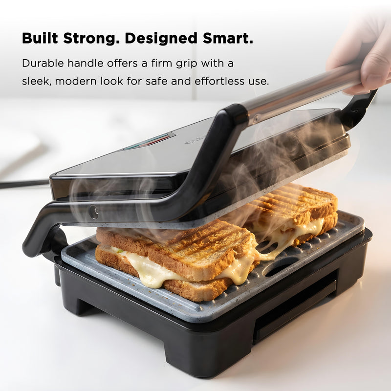 Press Grill with Ceramic Non-stick Plates Oil Collector Tray 850W Power - (SA3029GRILLCE)