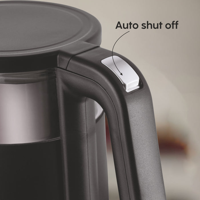 Electric Kettle 1.5 Litre with Digital Display Touch Control and 4 Pre Set Functions, Auto Shutoff, 2000W (SA-9008GLBL)