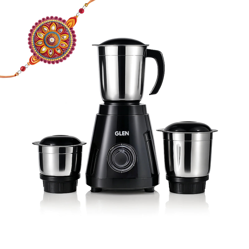 Mixer Grinder 550W with 3 Stainless Steel Liquidiser, Grinder and Chutney Jars - Black (4021)