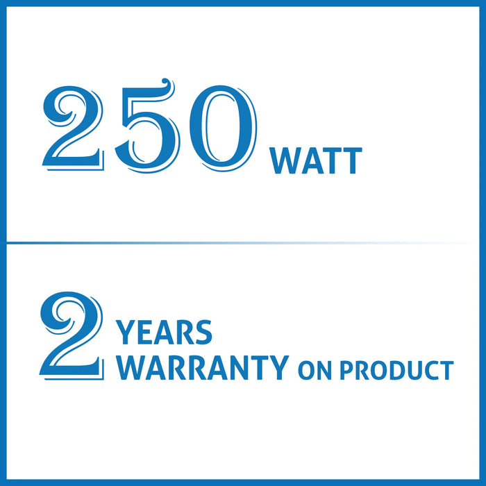 Electric Vegetable Chopper, 2 Stainless Steel Blade, Whisking Disc 0.5 Litres Bowl, 200W - Black (4043 Turbo)