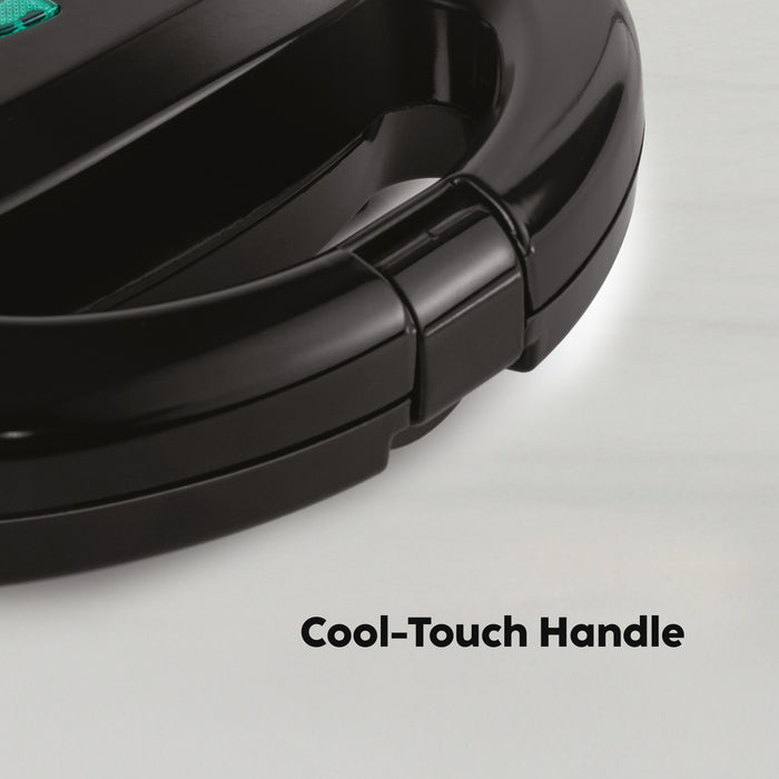 Electric Sandwich Maker with Non-Stick Coating Plates 750W - Black (SA-3026SW)