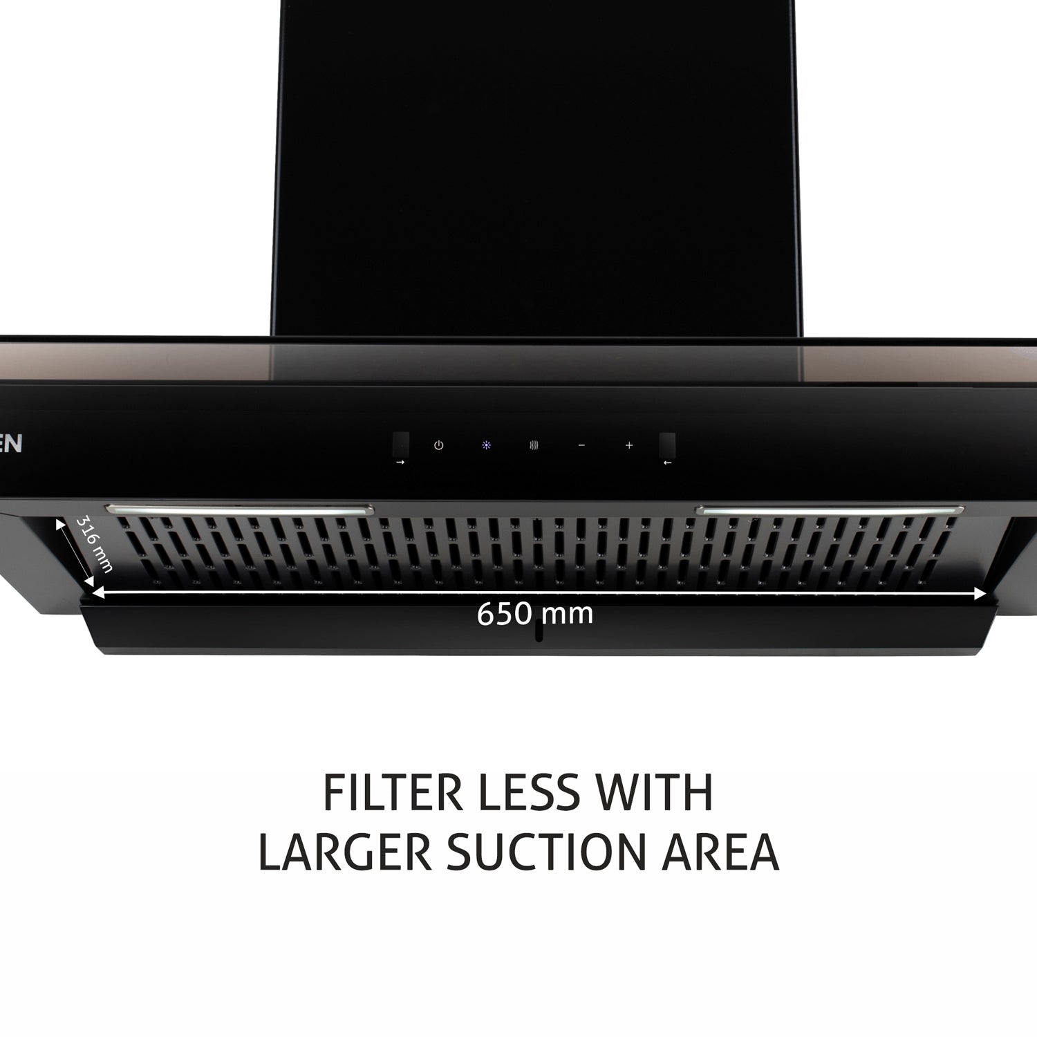 Buy Chimney Hood 6022 Auto Clean 90 Black at Best Prices — Glen