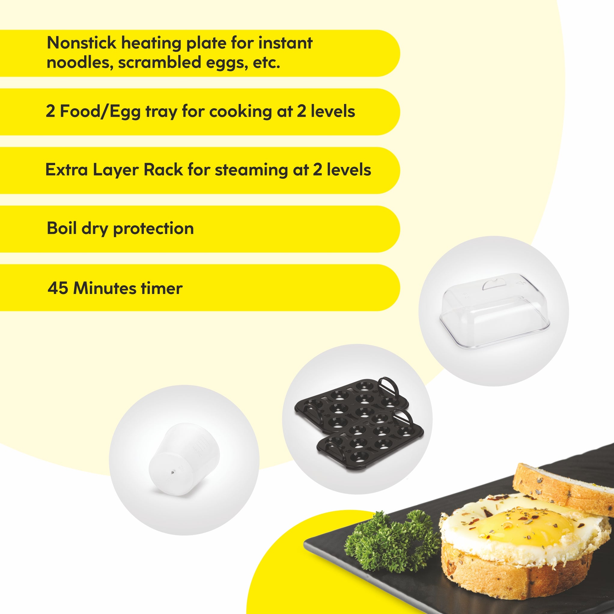 Buy Egg Boiler 3 in 1 Electric Multi Cooker online at Best Prices
