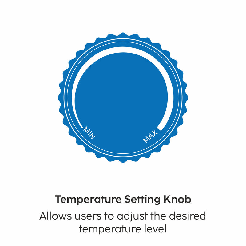 Storage Water Heater 8 Bar Pressure Incoloy Element and Polymer Coated Tank, Temperature Setting Knob - 10/15/25 Litre (WH-7058VWH)