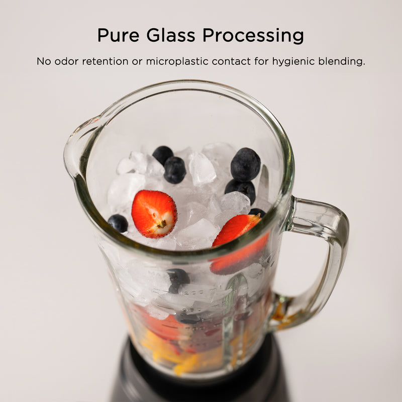 Electric Blender with Glass Jar and SS Grinder Jar 550W - Black (SA4046BGJ)