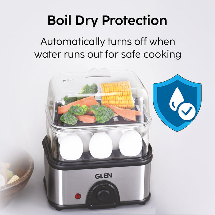 Egg Boiler Steamer Plus Boils Upto 16 Eggs Auto shut Off, Push Button Start, 350W (SA3036EBSPLUS)