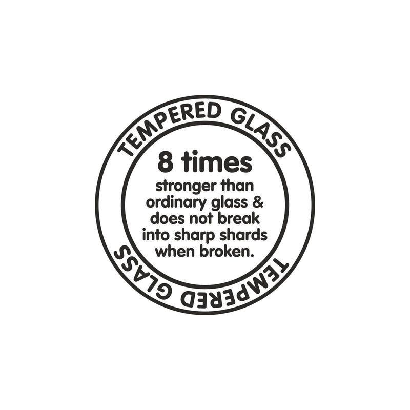 3 Burner Glass Gas Hob Top with Total Double Ring Brass Burner (BH1073SQHTTDB)