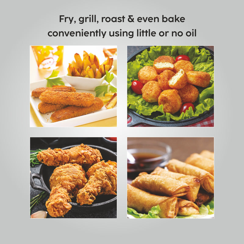 Digital Air Fryer, 3.5Ltr Capacity, 7 Pre Set Function, Time & Temperature Control, 1350W (SA3044DBL)