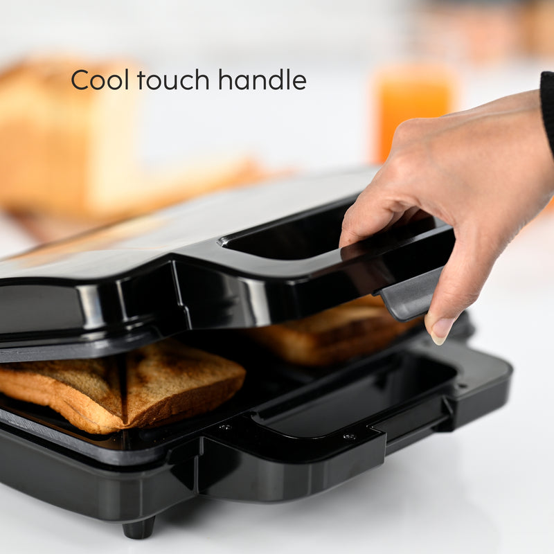 Electric Jumbo Sandwich Maker with Non-Stick Coating Plates, 1000W - (SA3025JSM)