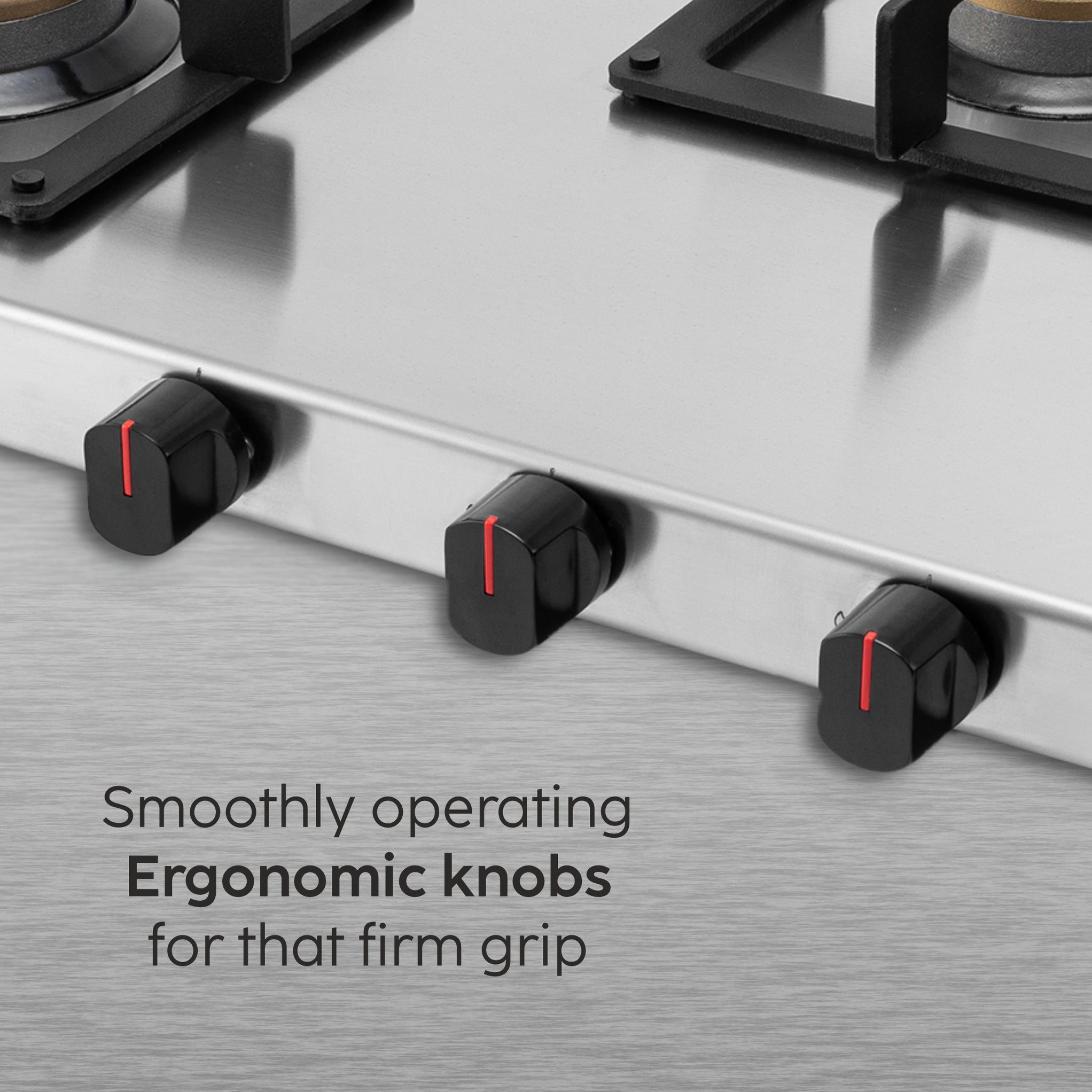 Buy Gas Stove 3 Burner Stainless Steel Brass Burner Online Glen