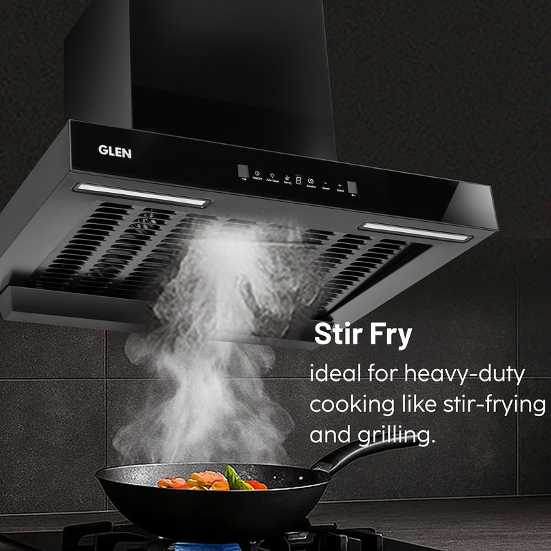 Auto Clean Filterless Slim Chimney with Inverter Technology, BLDC Motor 1400 m3/h - 60/76/90cm (CH6052SLBLDCB)