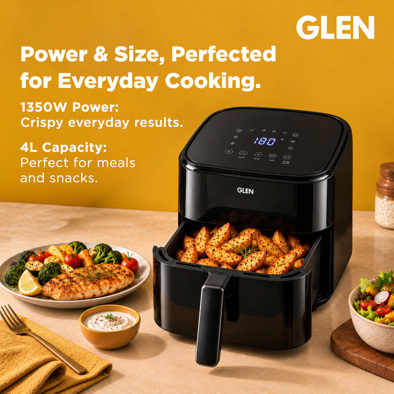 Digital Air Fryer 4.0 Litre 7 Pre Set Menu, Timer Temperature Control, 1350W -Black (SA3060DIGI)