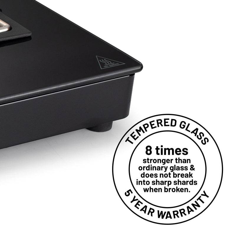 4 Burner Glass glass Hob with 8 times stronger tempered glass