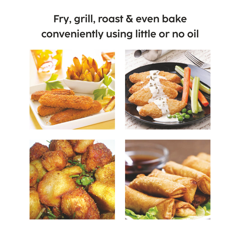 Air Fryer Oven 25 Litre Time and Temperature Control, 1800W - Black (SA3050AFO)