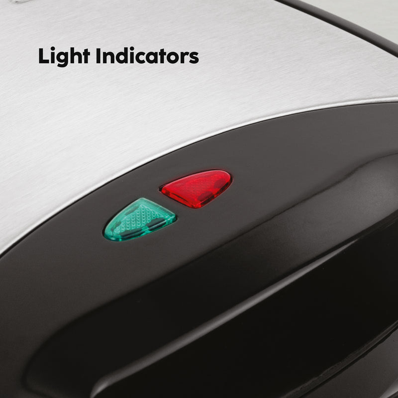 Electric Sandwich Maker Grill with Non-Stick Coating Plates 750W - Black (SA-3026GRILL)