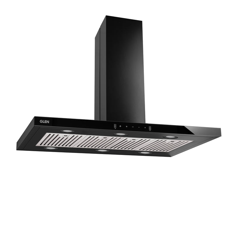 Island Kitchen Chimney Motion Sensor Italian Motor Baffle filters 90/120cm 1250 m3/h (6052 MS IS BL)