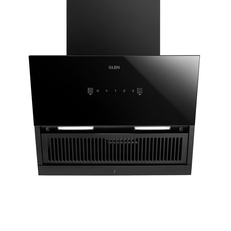 Auto Clean Glass Filterless Chimney with Heat Sensor 1400 m3/h 60/75/90cm (CH 6064 HSR BL AC)