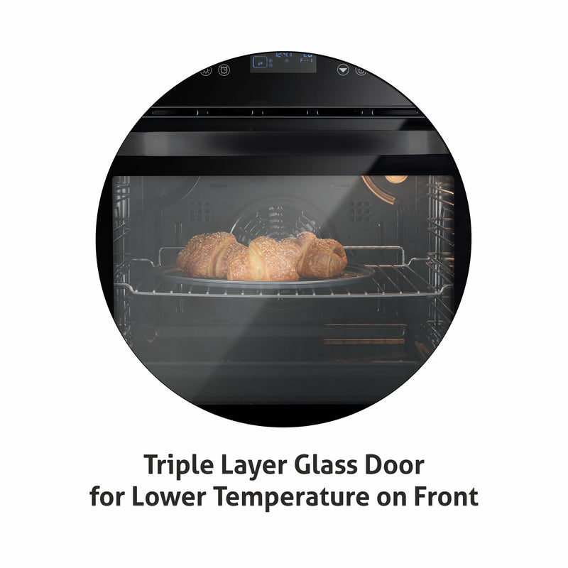 Built in Oven Motorised Rotisserie Turbo Fan 70Ltr with 12 Multi-functions (BO-652MRT)