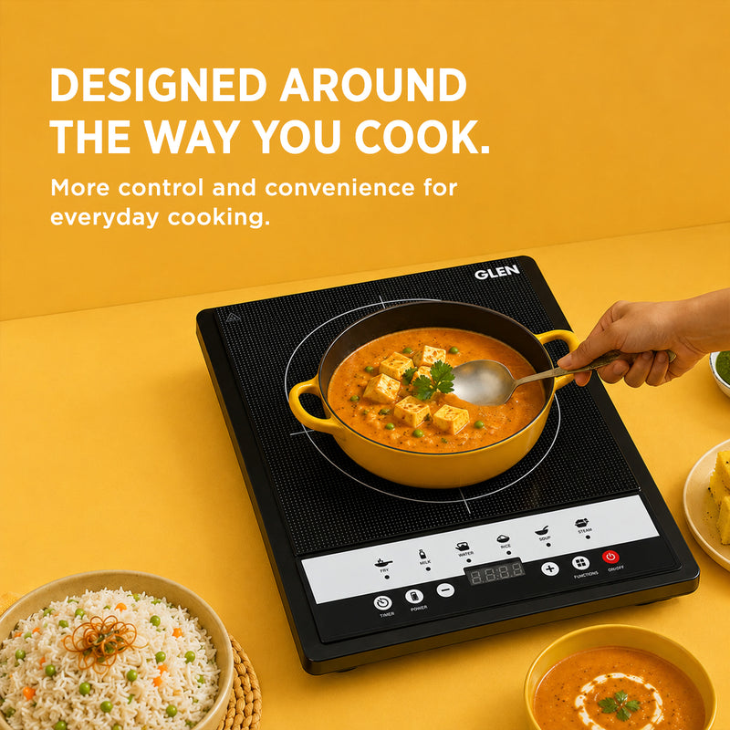 Induction Stove with 6 Pre-set Cooking Functions 1200 watt - SA 3071 IN