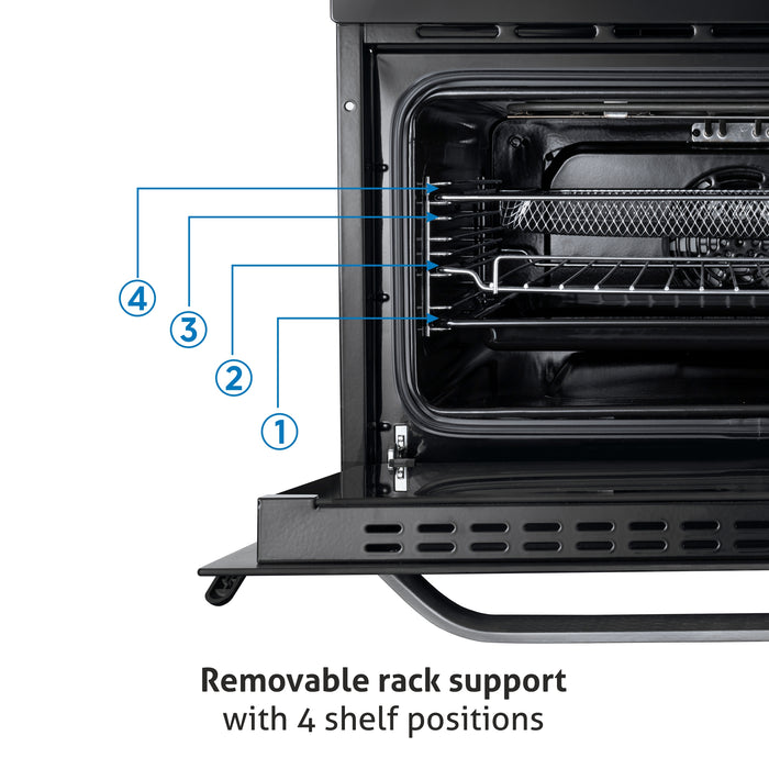 Built in Air Fryer Oven with Turbo Fan 10 Multi-functions 45Ltr Capacity Touch Control (BO-654AFT45)