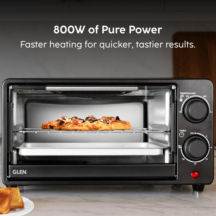 Oven Toaster 9 Litre 800W SS Heating Elements 30 Minute Timer - Black (SA5009E)