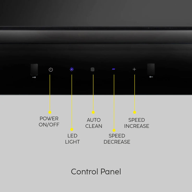 Chimney Hood 6021 Auto Clean 60 Black