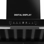 Auto clean filterless chimney with digital display