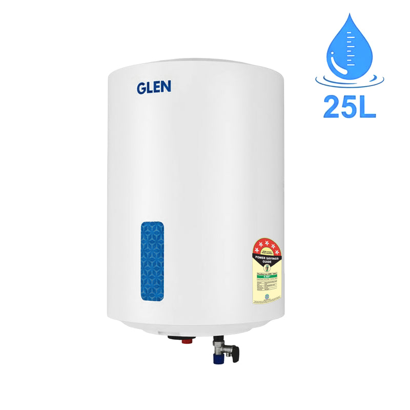 Storage Water Heater 8 Bar Pressure Incoloy Element and Polymer Coated Tank, Temperature Setting Knob - 10/15/25 Litre (WH-7058VWH)